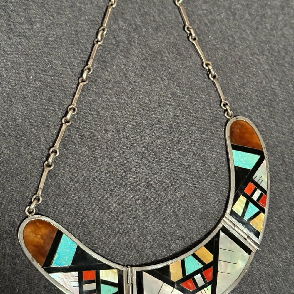 Vintage Native American necklace Lambert Homer - Picture 2 of 3